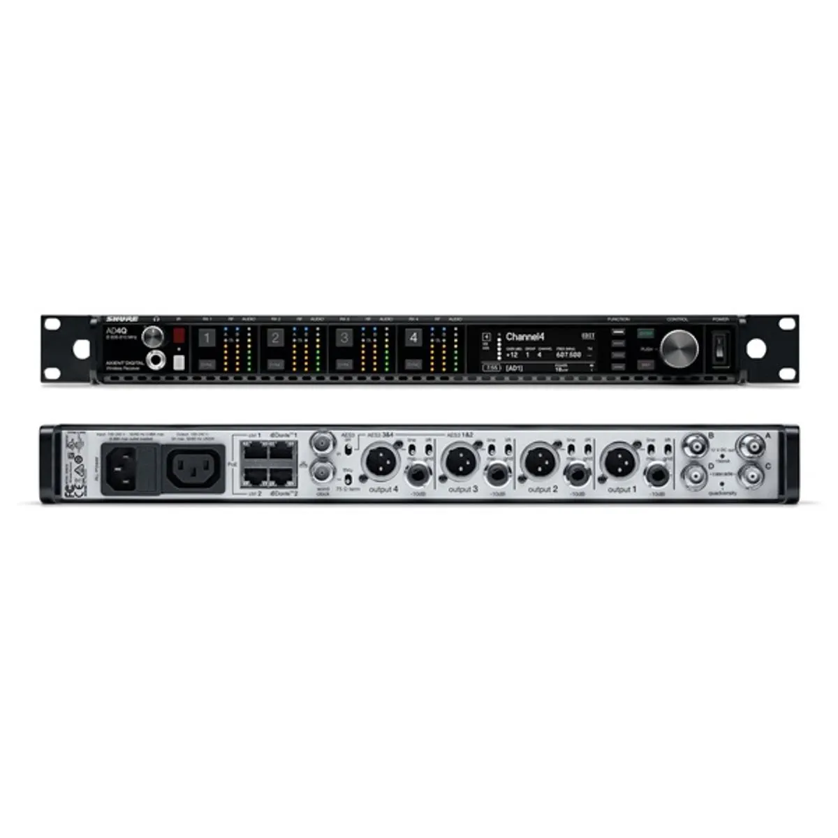 Shure AD4Q Axient Digital Ricevitore 4ch G56 (470-636 MHz)