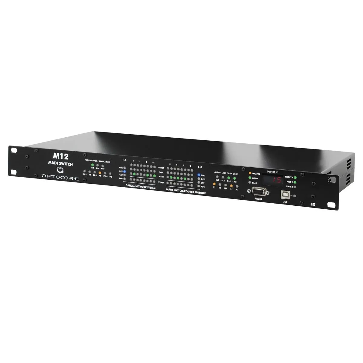 Optocore M12-OPT/BNC - 4 Optical and 4 Coaxial MADI to Optocore Ring